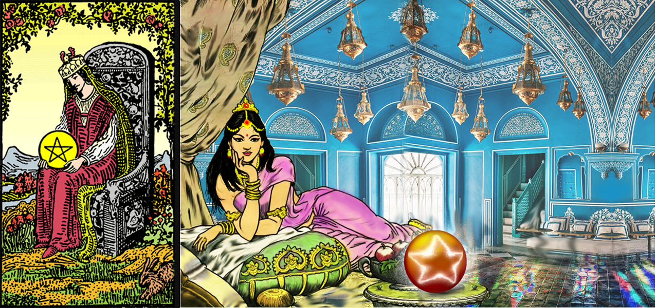 tarot.ideazunlimited.net.Queen of pentacles